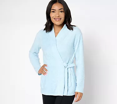 MUK LUKS Feather Down Side-Tie Cardigan