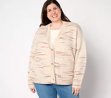 Me by Jennie Garth Cara Space Dye Cardigan