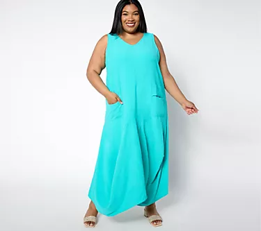 Attitudes by Renee Regular Textured Woven Tank Dress
