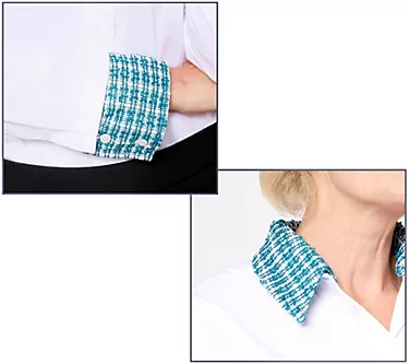 by Stacy London Addable Boucle Collar & Cuffs