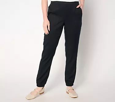 LOGO by Lori Goldstein Petite Jogger Utility Pants