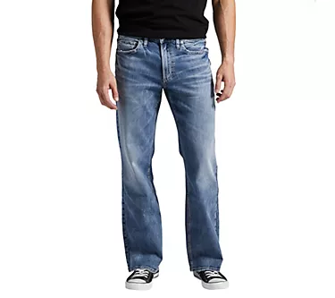 Silver Jeans Co. Zac Relaxed Fit Straight Leg Jeans - SCV218