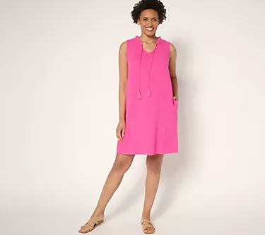 Belle Beach by Kim Gravel Regular Cotton Gauze Luau Tassel Dress