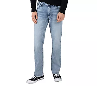 Silver Jeans Co . Men's Grayson Easy Fit Straight Le g Jeans-EPK285