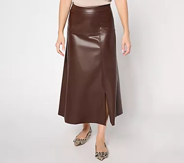 286102-peace-love-world-black-label-regular-faux-leather-a-line-skirt-1.webp