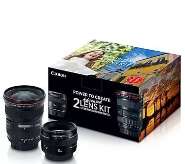 Canon Advanced 2-Lens Kit w/ 50mm f/1.4 & 17-40mm f/4L Lenses