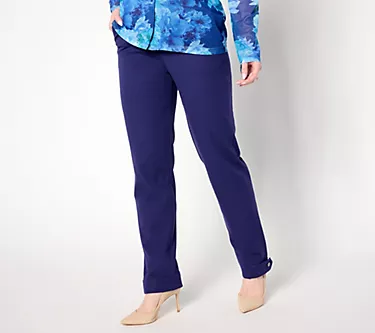 Isaac Mizrahi Live! Regular 24/7 Stretch Full Length Pants