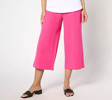 Isaac Mizrahi Live! Tall 24/7 Stretch Culottes with Seam Detail