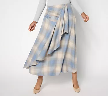 Me by Jennie Garth Petite Ynez Woven Ankle Skirt