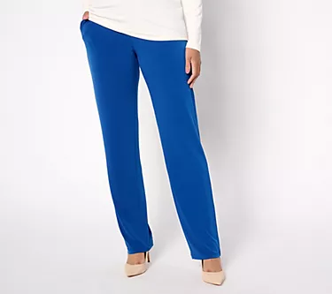 Susan Graver Reg Modern Essentials Liquid Knit Sofia Pants