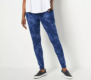 Denim & Co. Active Regular Duo Stretch Pant with Side Pocket
