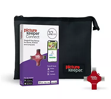 Picture Keeper 32GB Storage De vice & Fire/Wat er Resistant Case