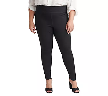 JAG Jeans Plus Size Ricki Mid Rise Pull-On Legg ings