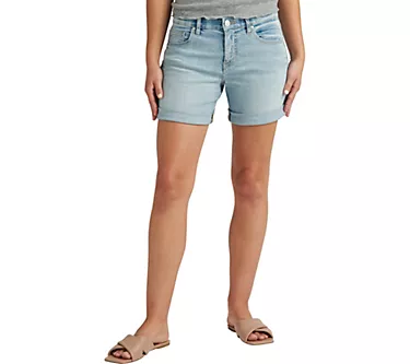 JAG Alex Mid Rise Boyfriend Short - Skylight
