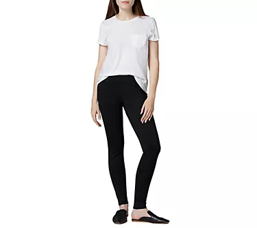 JAG Jeans Petite Ricki Mid Rise Pull-On Legging- Black