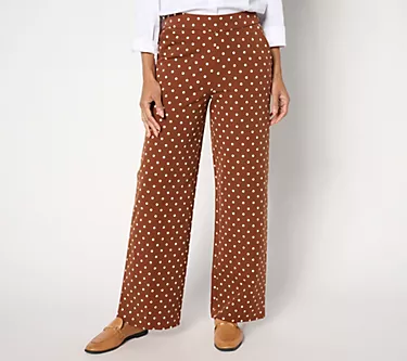 Isaac Mizrahi Live! Tall 24/7 Stretch Printed Straight Pants