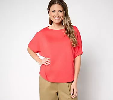 Carla Rockmore Collection 100% Cotton Dolman Sleeve Top