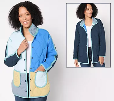NIC+ZOE Mixed Up Reversible Coat