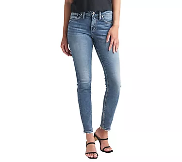 Silver Jeans Co. Suki Mid Rise Skinny Jeans-EDK 358