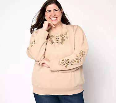 Driftwood Jeans Teddy French Terry Henley - Taupe