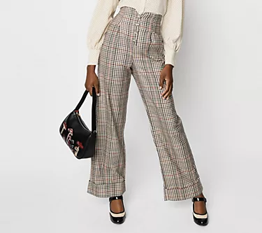 296966-unique-vintage-ivory-houndstooth-exposed-button-wide-leg-trous-1.webp