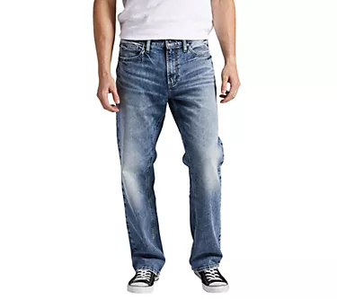 Silver Jeans Co . Men's Grayson Classic Straig ht Jeans-EAB242