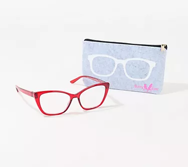 Bunny Eyez Alessia Tiltable Blue Screen Lens Reader 1.0-2.5
