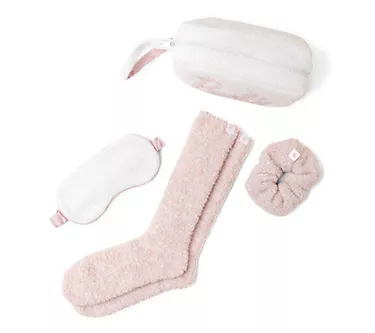 Barefoot Dreams CozyChic Barbie Eyemask, Scrunc hie, Sock Set