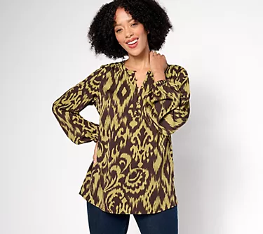 Belle by Kim Gravel Modern Chic Pintuck Blouse