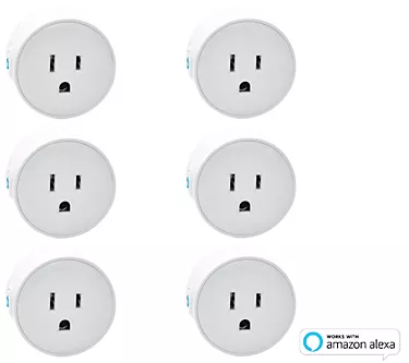 Digital Gadgets 6-Pack of Smart Plugs Set Timers, Control Devices