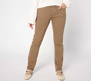 Coldwater Creek Petite Knit Denim Slim Leg Jeans