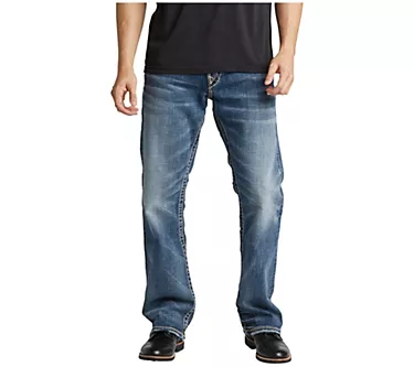 Silver Jeans Co. Mens Zac Relaxed Fit StraightLeg Jeans-LD191