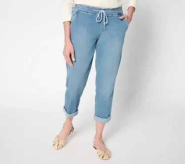 Liverpool Los Angeles Rascal Tie Front Cuffed Pant