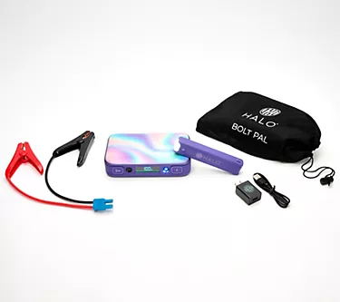 HALO Bolt Jump Starter with Detachable Power Bank & Flashlight