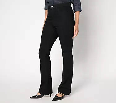 BEAUTIFUL by Lawrence Zarian Regular Baby Boot Jean- Black