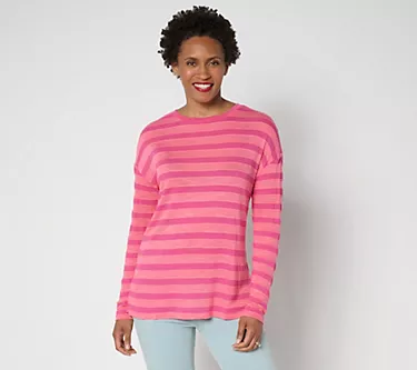 Belle by Kim Gravel Cape Cod Coastal Yachty Striped Top