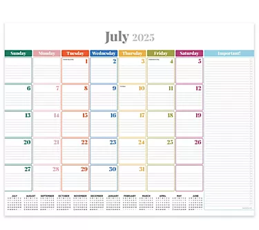 TF Publishing July 2025-June 2026 LRG Monthly Deskpad Calendar