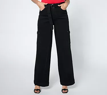 Peace Love World Authentic Denim Regular Self Belt Jean-Black
