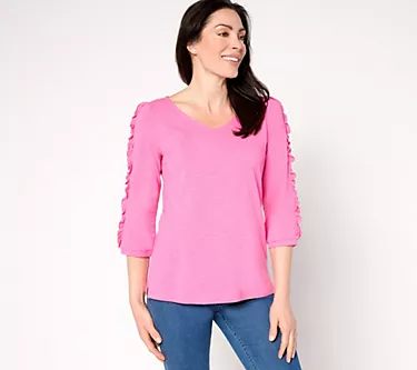 318791-belle-by-kim-gravel-slub-knit-fun-starts-here-ruffle-top-1.webp