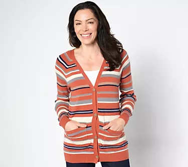 BEAUTIFUL by Lawrence Zarian Button Front Sweater Cardigan