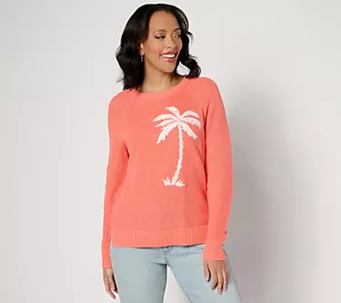 Belle Beach by Kim Gravel Palm Springs Shaker Knit Sweater