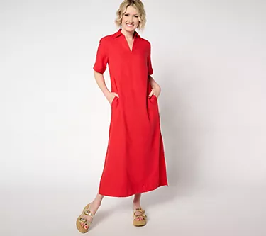 BEAUTIFUL by Lawrence Zarian Petite Linen Blend Maxi Dress
