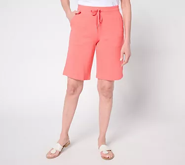 Denim & Co. Active French Terry Pull-On Bermuda Shorts