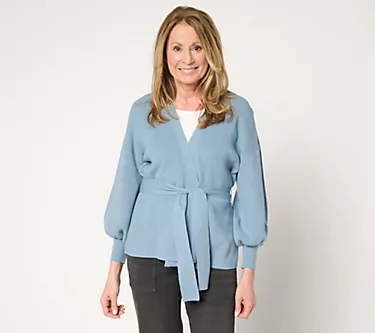 Me by Jennie Garth Rainey Wrap Sweater