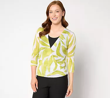 NIC+ZOE Printed 4-Way Cardigan