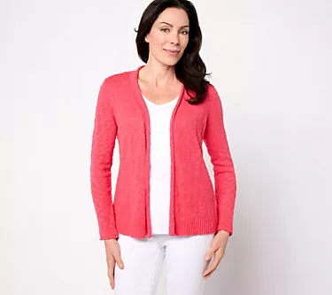 Belle Beach by Kim Gravel Gotta Getaway 100% Cotton Open Cardigan