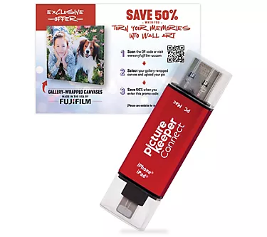 Picture Keeper Connect 128GB Digital Storage Device w/ Fuji Canvas Voucher