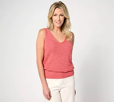 BEAUTIFUL by Lawrence Zarian V-Neck Sweater Tank