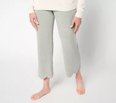 Barefoot Dreams Reg. CozyChic Ultra Lite Scallop Cropped Pant