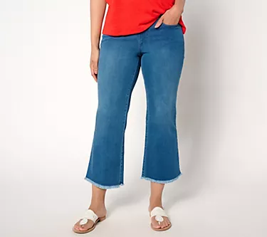 Belle by Kim Gravel Regular TripleLuxe Denim Mariner Crop Pants